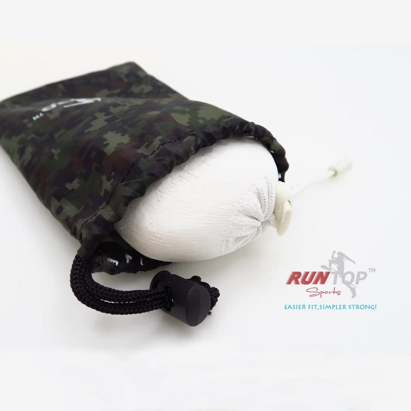 RUNTOP 2.4OZ Refillable Magnesium Carbonate Powder Gym Chalk Ball Bag Sock for Weightlifting Cross Fitness Training Gymnastics Rock Climbing Deadlifting Workout Bouldering Billiards Pole Dancing - Image 5